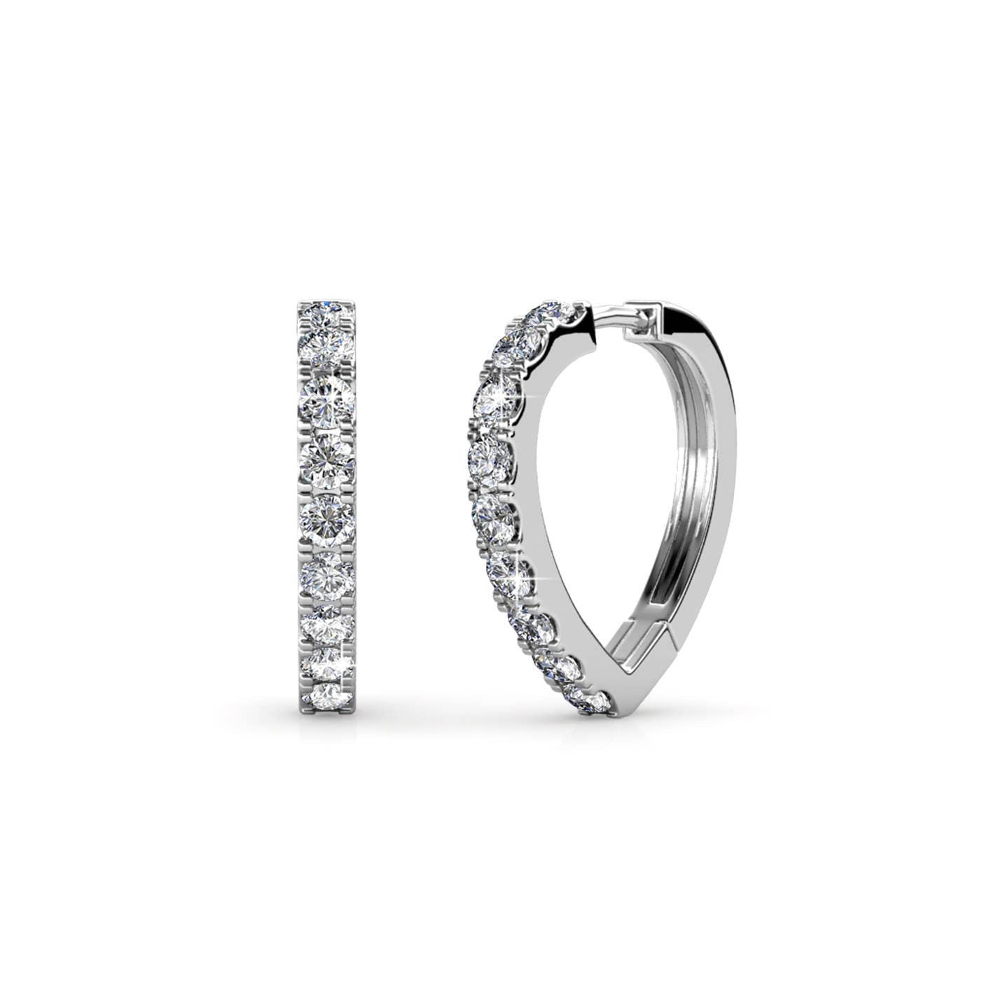 Pendientes Ariane / plata y cristal