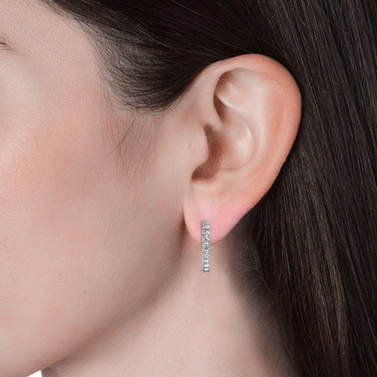 Pendientes Ariane / plata y cristal