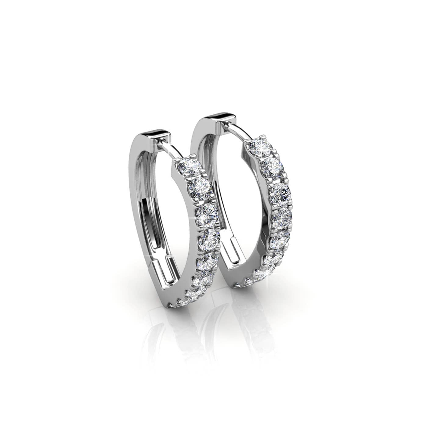 Pendientes Ariane / plata y cristal