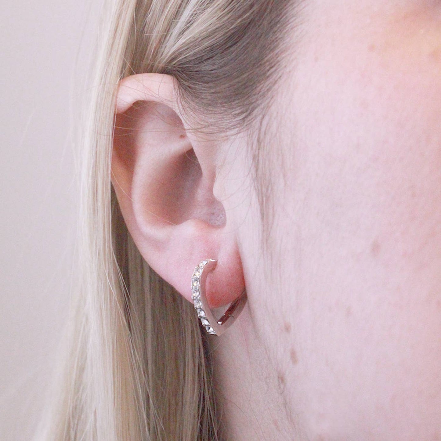 Pendientes Ariane / plata y cristal