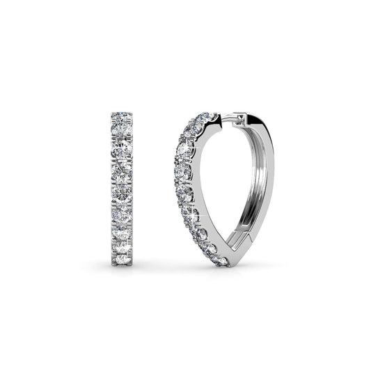Pendientes Ariane / plata y cristal