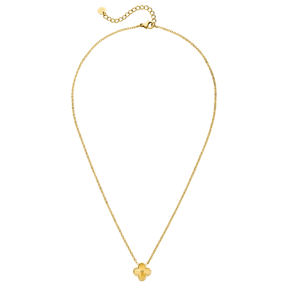 Cadena Shine Clover | chapada en oro de 18k