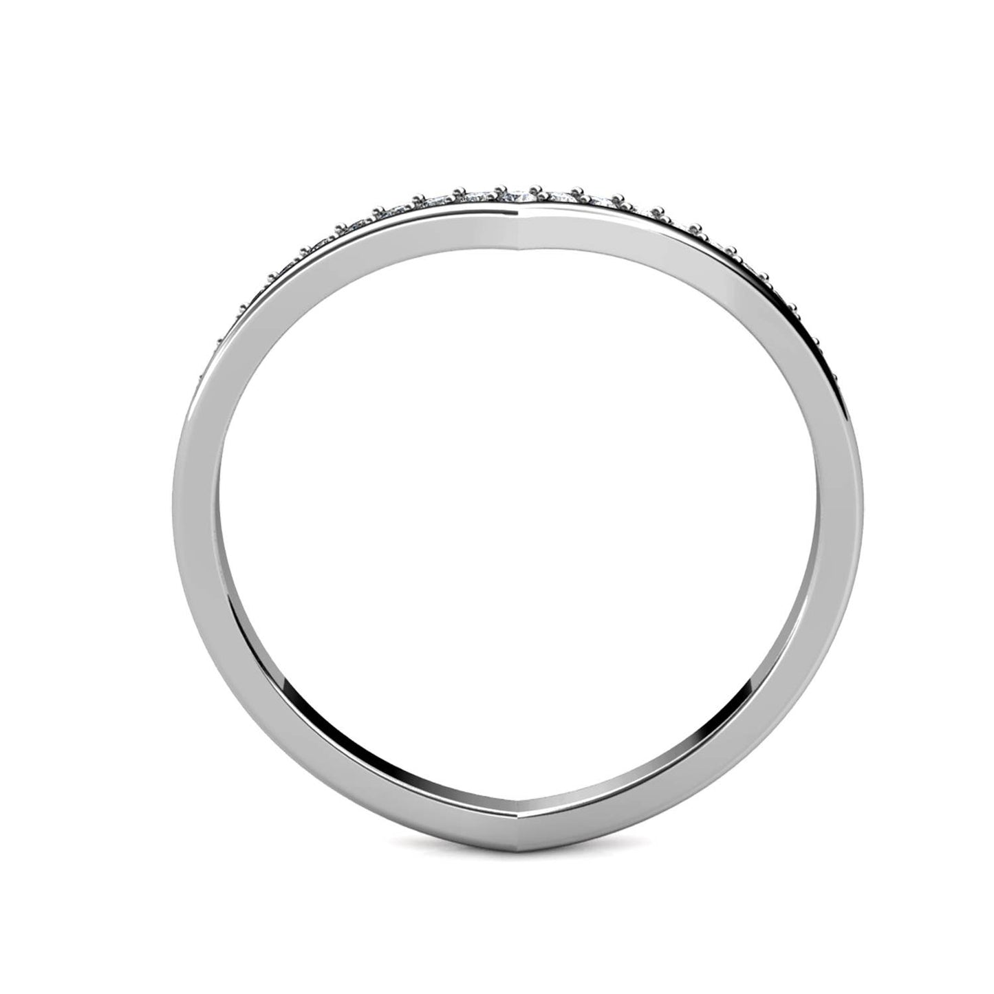 Anillo Tiryns / plata y cristal