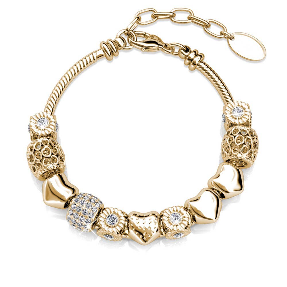 Pulsera Radiant Charm / oro y cristal