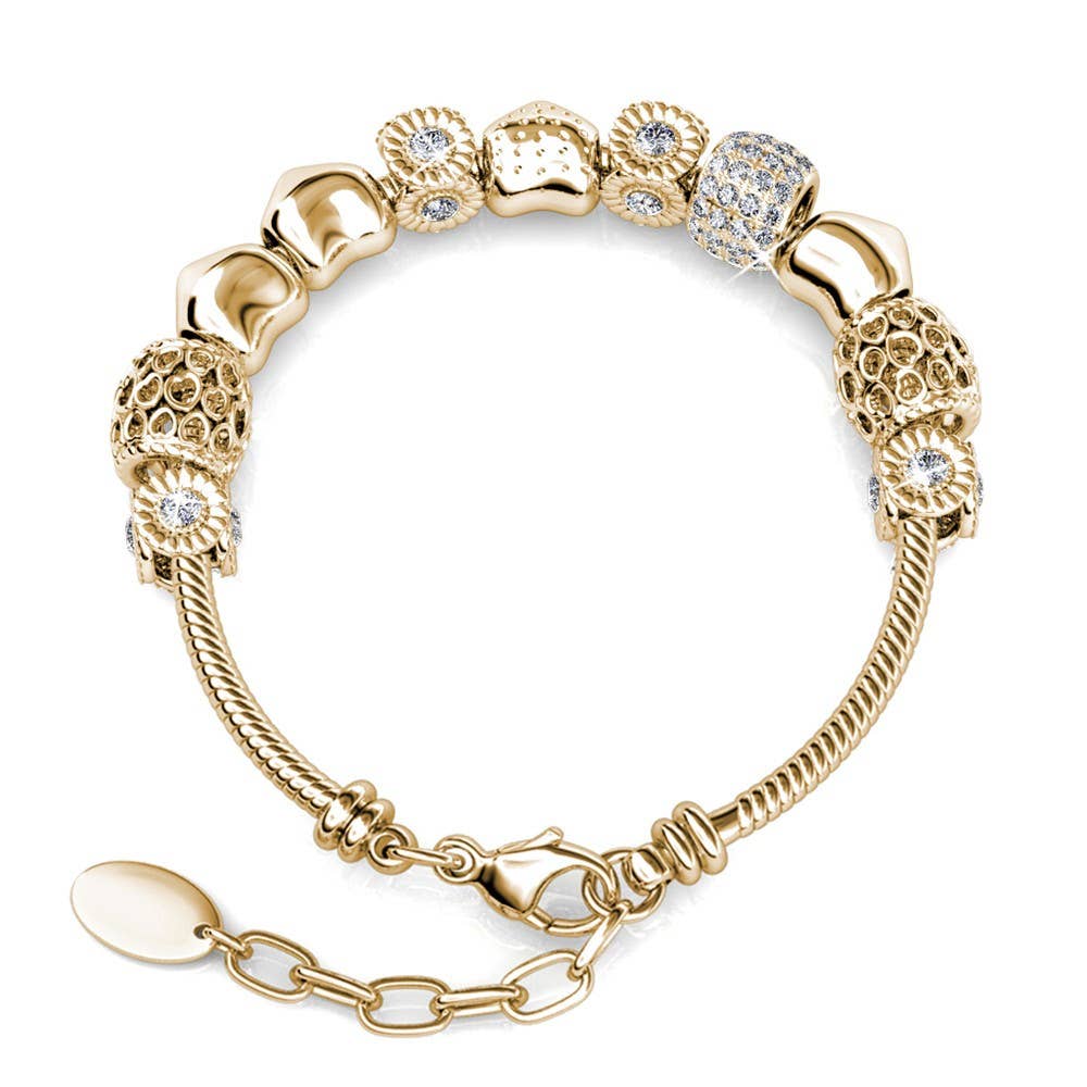 Pulsera Radiant Charm / oro y cristal