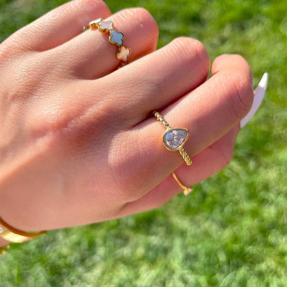 Anillo Dotty | chapado en oro de 18k