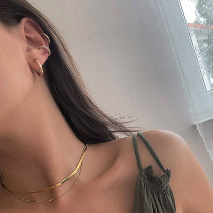 Pendientes de clásicos | bañados en oro de 18k