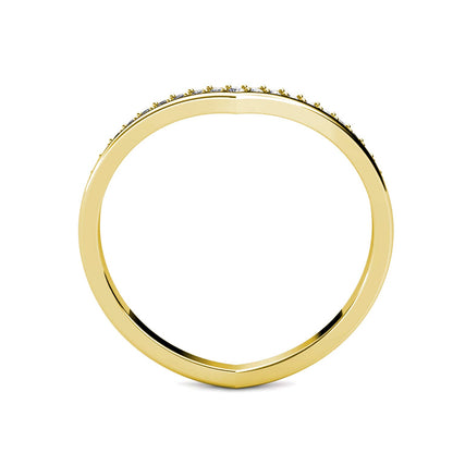 Anillo Tiryns / oro y cristal