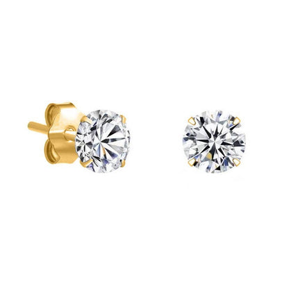 Bright Daimond | pendientes chapados en oro de 18k
