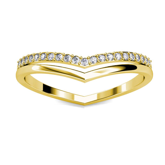 Anillo Tiryns / oro y cristal
