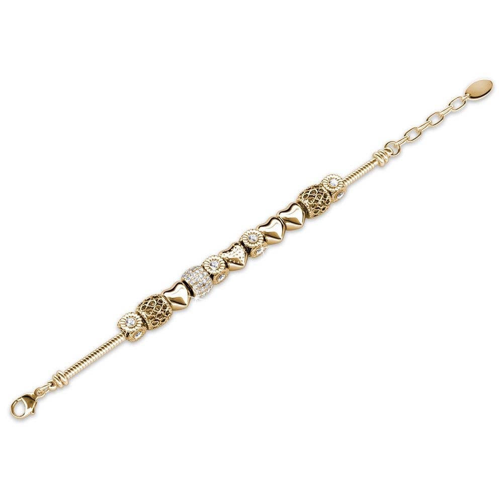 Pulsera Radiant Charm / oro y cristal