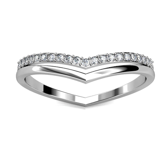 Anillo Tiryns / plata y cristal
